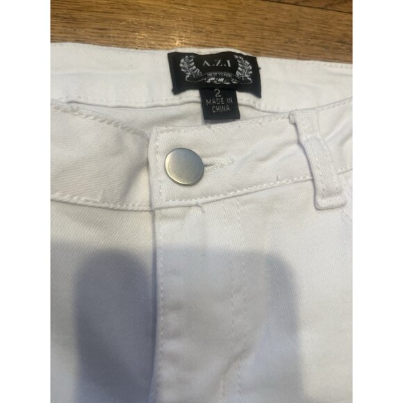 AZI New York Ella-Fringe Jeans size 2 NWOT ~24 Inseam - Picture 4 of 12